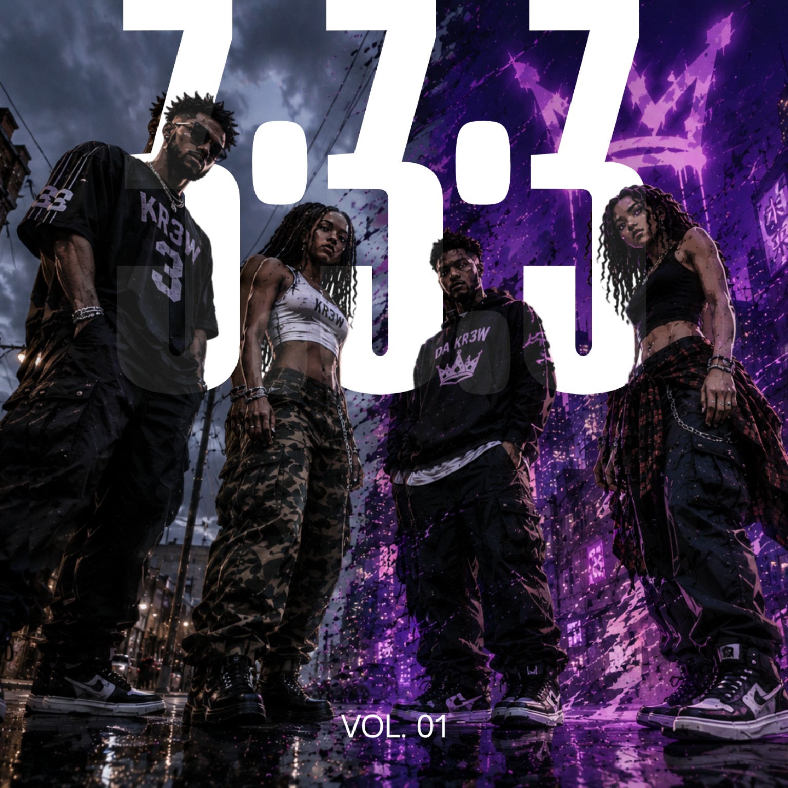 3:3:3 Vol. 01 album cover by Da KR3W